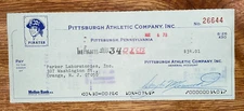 1978 Pittsburgh Pirates: Expense Check: Parker Laboratories Inc