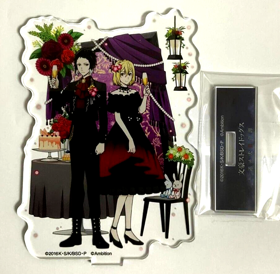 Bungo Stray Dogs MAYOI Collabo Cafe Acrylic Stand Figure Akutagawa