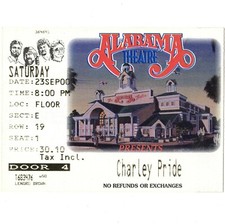 CHARLEY PRIDE Concert Ticket Stub MYRTLE BEACH SC 9/23/00 ALABAMA THEATRE Rare