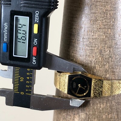 Vintage Citizen CQ Women 3220-949030 Hexagonal Black Dial Gold Tone Watch New ? s-l400.jpg main image 2