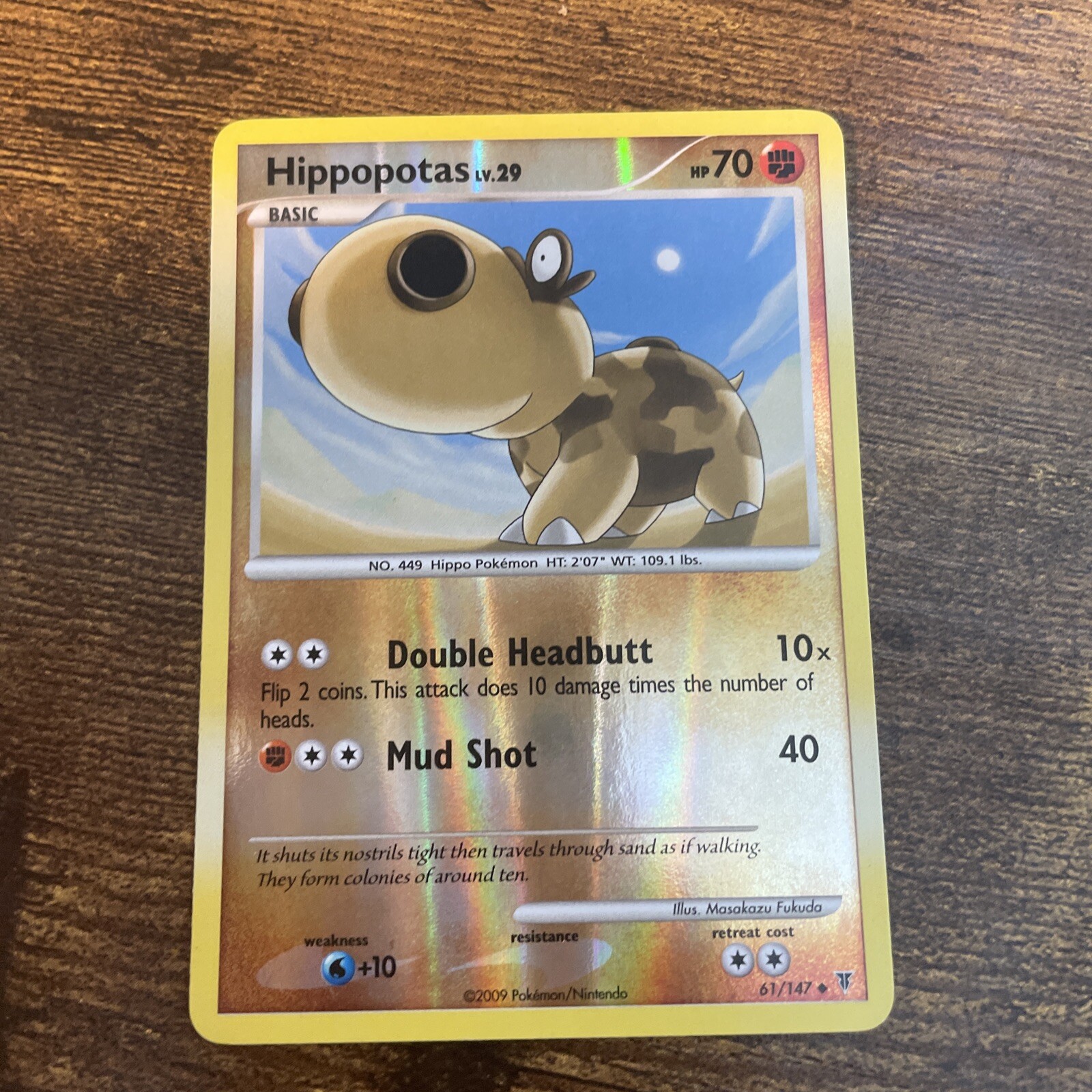 Hippopotas 2009 Supreme Victors Reverse Holo - 61/147 NEAR MINT