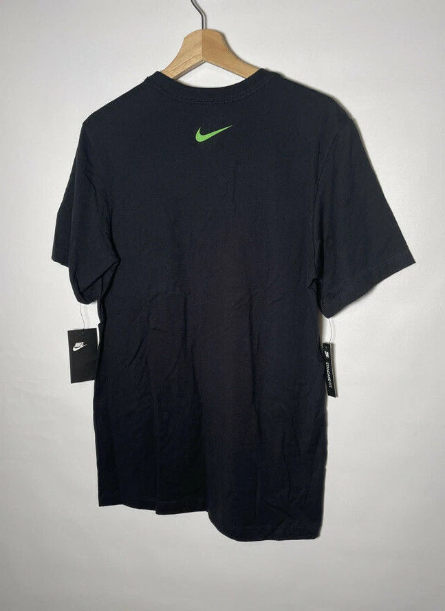 Neon green and 2025 black nike shirt