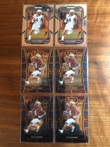2023 ZAY Flowers Panini Prizm Select Draft Picks 6 Card Rookie Lot