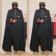 Black Men's Suit with Long Cape Streetshot Formal Wedding Tuxedo Party Prom Fit