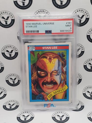 1990 Marvel Universe #161 Stan Lee PSA 9 - Picture 1 of 2