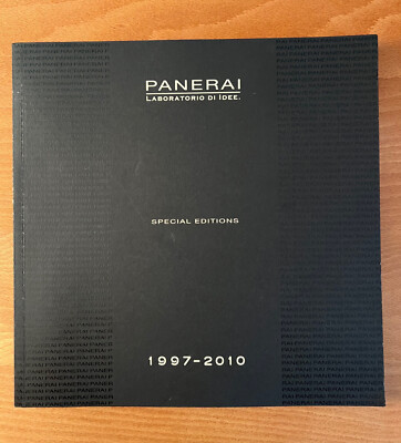 RAR ! PANERAI 1997-2010 Special Editions Luminor Radiomir Katalog engl. TOP