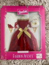 Mattle Barbie Boutique Fashion Avenue Cherry Christmas Red Metalic 18120