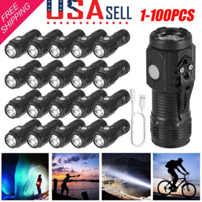 Three-Eyed Monster Mini Flashlight Flash Super Power Waterproof Outdoor LOT