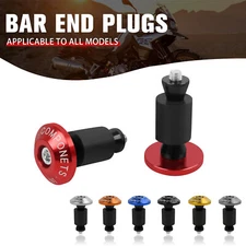 7/8'' Motorcycle Dirt Bike CNC Handlebar Grips Handle Bar End Cap Plugs Slider