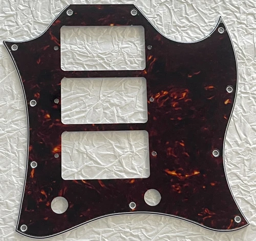 New Great-For Custom Gibson SG Standard Style 3 Pickup Guitar Pickguard Brown