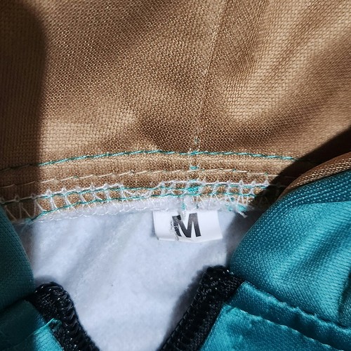ATL Trailblazers Mens Teal Beige Full Zip Hooded Track Jacket Size Medium - Picture 3 of 4