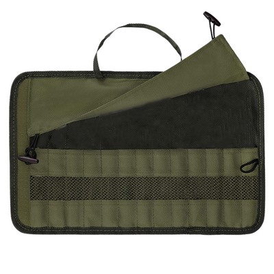 Cutlery Storage Bag Kitchen Cooking Utensil Set Travel Roll Up Bag Waterproof
