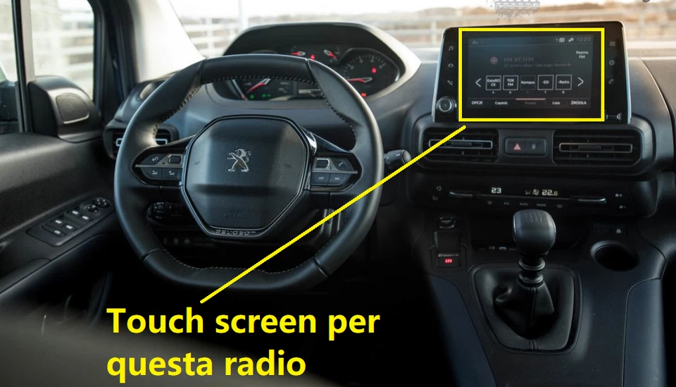 PEUGEOT PARTNER RIFTER VETRO TOUCH SCREEN PER lcd DISPLAY 98345773ZD - Immagine 2 di 3
