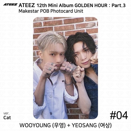 ATEEZ 12th Mini Golden Hour Part.3 MakeStar POB Photocard Polaroid KPOP K-POP - Bild 21 von 41