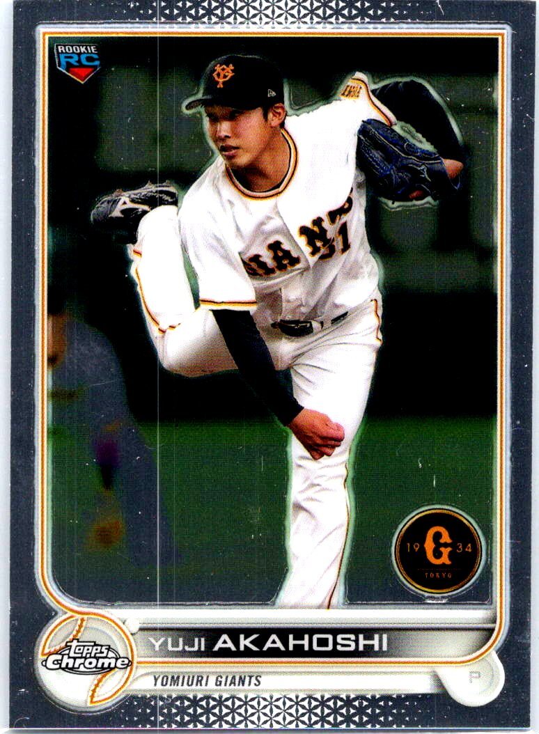 2022 Topps Chrome NPB #53 Yuji Akahoshi Yomiuri Giants