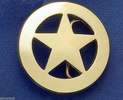 Deputy Ranger Star Badge High Polish Nickle STAR BELT BUCKLE EXCELLENT GIFT