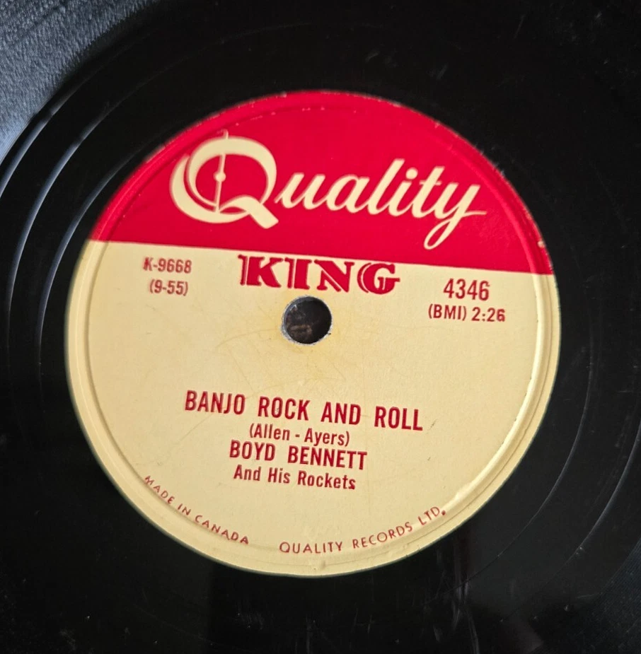 Boyd Bennett & His Rockets My Boy Flat Top/Banjo Rock & Roll 1959 canadian 78rpm - Image 2 of 4