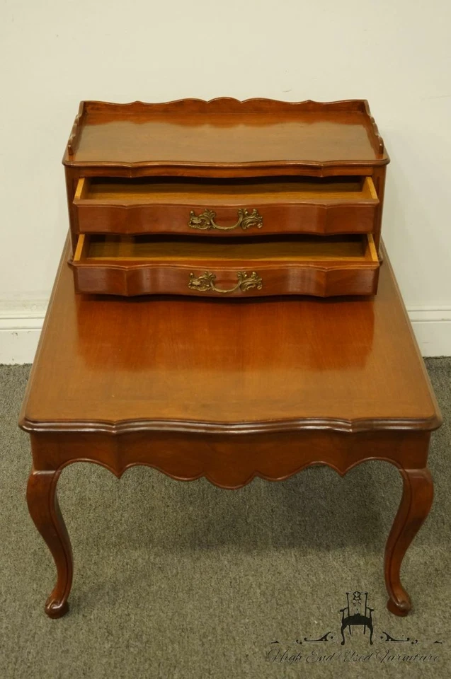 COLONIAL MANUFACTURING Colonial Style Solid Cherry 24x30" Accent Step End Tab... - Image 4 of 4