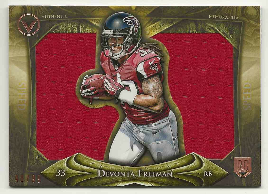 2014 Topps Valor Jumbo Jersey Relic Devonta Freeman #VJR-DV Falcons RC