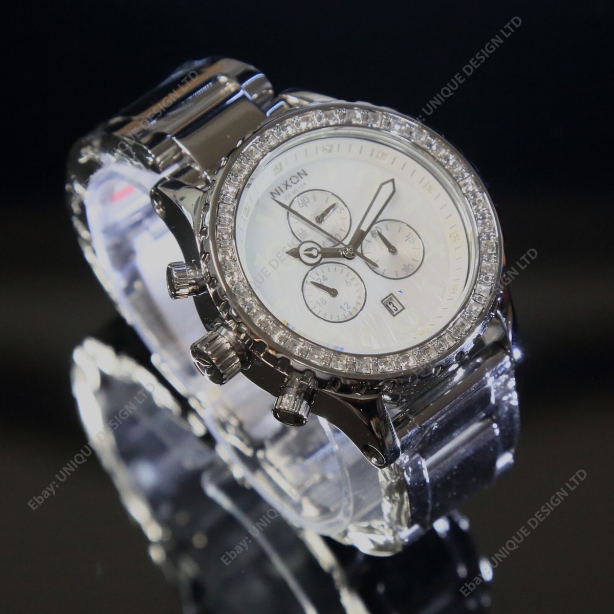US NEW Authentic Nixon A037-710 42-20 Chrono Crystal watch 