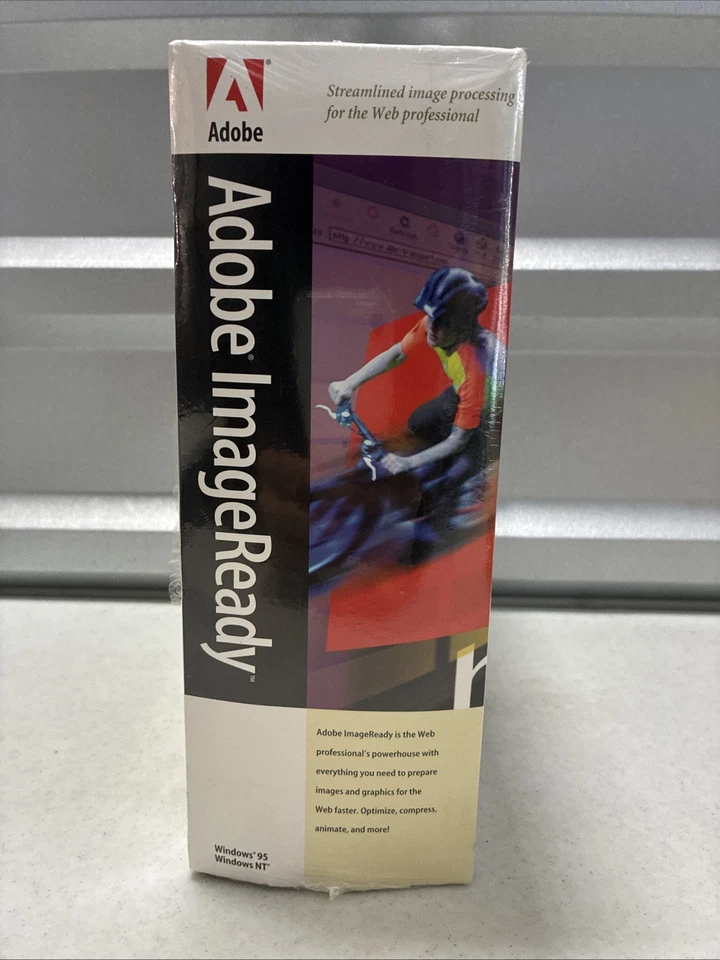 Vintage Adobe Image Ready Software 1995 For Windows 95 / NT Brand New Sealed - Image 4 of 4