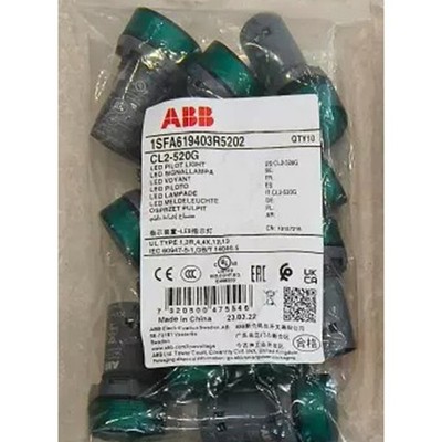 10PC new   CL2-520G 1SFA619403R5202 LED Pilot Linght Green 220VDC  #zc