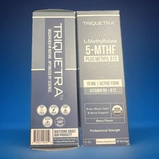 L Methyl Folate 15mg Plus Methyl B12 Cofactor Organic Berry Flavor By Triquetra