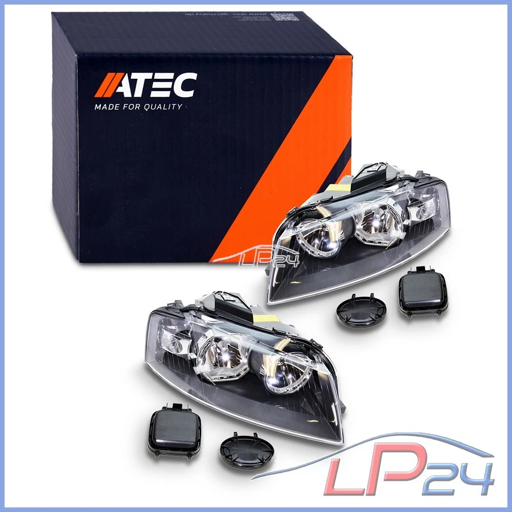 Phare Avant Droit Pour Audi A3 8P (2008-2012) – Projecteur Halogène H7 Avec Moteur