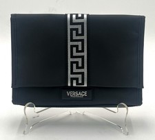 Versace Fragrance Pouch Travel Clutch Small Size Bag in Black Color New