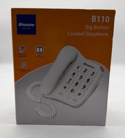 Binatone Big Button B110 Corded Phone Wall Mountable Hearing Aid Compatible NEW