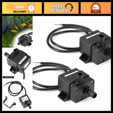 12V DC Submersible Water Pump - Ultra-Quiet Brushless Motor, 240 L/H, 3m Head, W