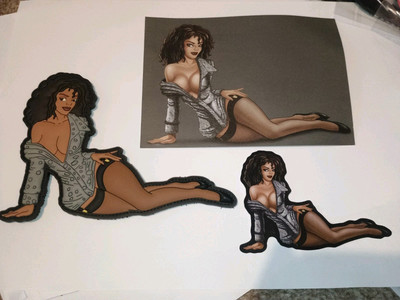 Space Force Captain Angela Ali Pin Up PVC Moral Patch Klett