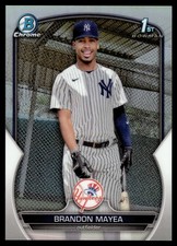 2023 Bowman Chrome BRANDON MAYEA REFRACTOR 36/499 YANKEES BCP-188