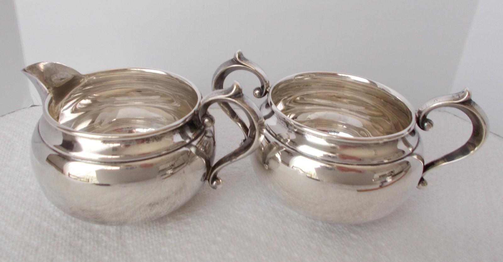 Vintage Gorham Sterling Silver Creamer And Sugar Bowl
