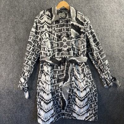 Alberto Makali Black & White Mod Jacket Size 14 Wearable Art Statement Piece