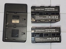 2 Pack 8800mAh NP-F970 Rechargeable Batteries for Sony F530 F550 F570 F750 F770