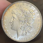 1885 P Morgan Silver Dollar ~ RIM TONED BEAUTY ~ BU UNCIRCULATED ~ 90% Silver $1