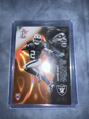 2025 Topps Signature Class #102 Ashton Jeanty Rookie Orange Lava Refactor /50