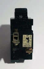 Bulldog P250 50 AMP 2-Pole Pushmatic Circuit Breaker 50A 240V