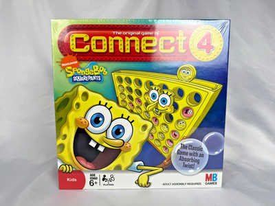 Spongebob Squarepants: Connect 4 Four - Hasbro, Nickelodeon - New/Sealed