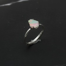Welo Opal Gemstone 925 Sterling Silver Ring Handmade Jewelry Gift For Valentine