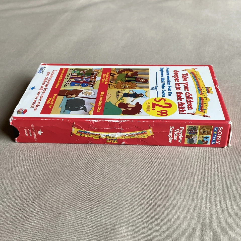 The Beginner Bible Preview Video Sampler (VHS 1997) Sony Wonder Christian Series - Image 4 of 4