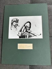 BARNEY OLDFIELD MATTED PICTURE w/ CUT AUTOGRAPH / SIGNATURE - BEAUTIFUL PIECE !!