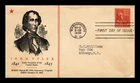 DR JIM STAMPS US COVER JOHN TYLER PRESIDENTIAL SERIES FDC SCOTT 815 LINPRINT