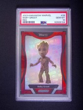 2023 Kakawow Phantom Disney 100 Baby Groot #28 Red /75 PSA 10