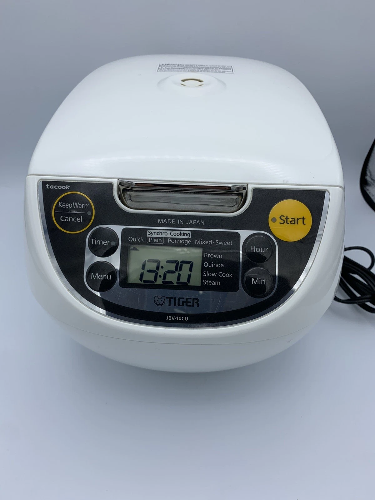 Tacook Tiger 5.5-Cup Micom Rice Cooker and Warmer jbv-10cu
Opens in a new window or tab