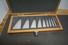 (10) Pc Angle Block Set 1° - 30° x 1/4" Thick 3" Tall Hard Ground