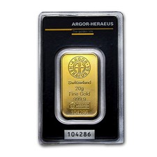 20 gram Gold Bar - Argor-Heraeus KineBar Design (In Assay) 4704.95 per troy oz