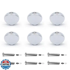 harpfeas 6PCS Metal Small Oval Guitar Tuning Peg Buttons,Tuning Key Button He