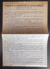 Political brochure condemnation of French action 1920s